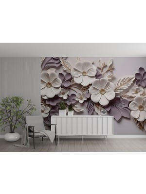 Çiçek Aranjmanı 3D Poster Duvar Kağıdı