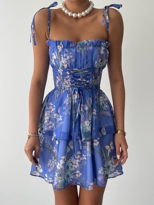 Indispensablely Venlo Beli Lastikli Ip Askılı Elbise