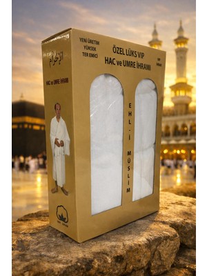 Begün Müslin İhram Takımı...Yüksek Ter Emici...Yeni Üretim...Lastikli İhram Kemeri Hediyemizdir...