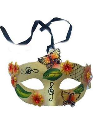 İsmiyle Al Kırmızı Kelebek Parti Maskesi