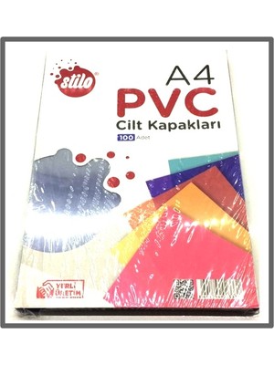 Stilo Cilt Kapağı Pvc Kapak A4 Siyah - 20 Adet