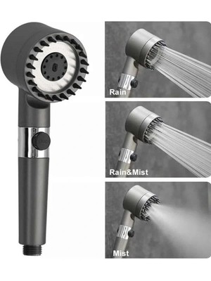 İsmiyle Al Masaj Etkili Turbolu Çok Fonksiyonlu Filtreli Duş Başlığı Yeni Nesil