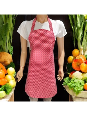 Düşler Ev Tekstili Papatya Desenli Ayarlanabilir Su ve Leke Itici Özelliği Bulunan Şef Mutfak Önlüğü