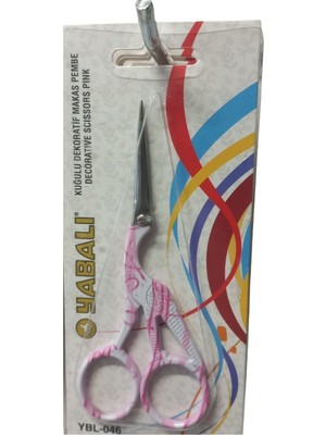 Argesco Mühendislik Nakış Makası Kuğulu Dekoratif Makas Pembe YBL-046 Model 8