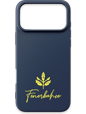 iPhone 17 Pro Max Uyumlu Fenerbahçe Palamut Lacivert Silikon Lisanslı Telefon Kılıfı