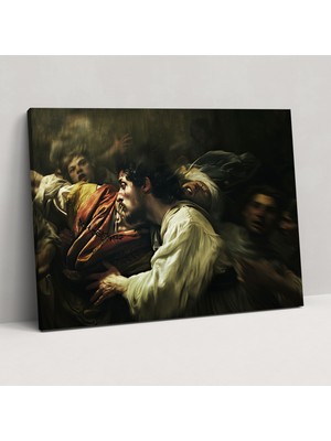 Popcas  Caravaggio Tarzı Kanvas Tablo Ev Dekorasyonu Için Duvar Sanatı