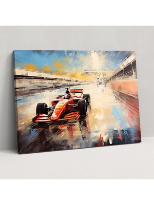 Popcas  Formula 1 Duvar Dekorasyonu - Izlenimci Resim Sofistikasyon Hayalperest Atmosfer