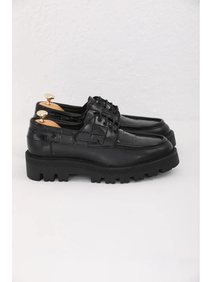 Faruk Balkanas Kevin Model Özel Tasarım Hakiki Kroko Deri Casual Ayakkabı