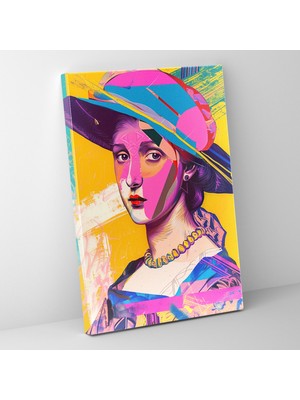 Popcas  Grafik Rönesans Kanvas Tablo Klasik ve Popart Tarzı Duvar Sanatı