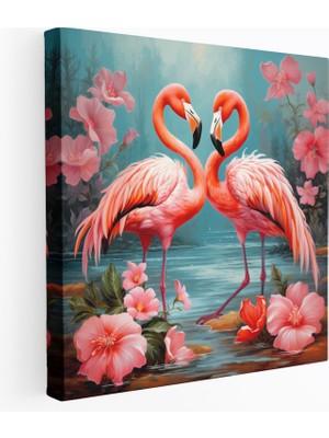 Popcas  Flamingo Duvar Dekorasyonu - Aşk ve Romantizm ile