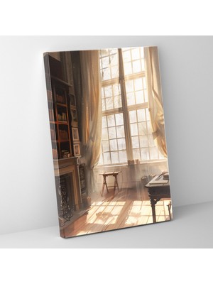 Popcas  Johannes Vermeer Duvar Dekoru - Pencereden Yumuşak Işık - Duvar Dekorasyonu Kanvas Ev Dekorasyonu