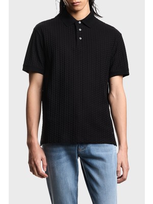 Emporio Armani Pamuklu Regular Fit Logolu Düğmeli Polo Erkek Polo EM001295 AF10762 FC295