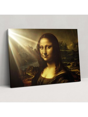 Popcas  Leonardo Da Vinci Mona Lisa Tablo Sanatı - Kanvas Tablo Duvar Sanatı