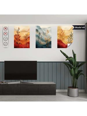 Akıllı Kağıt Statik Tutunma Özellikli Tablo - Poster Çiçek (Model- 44)