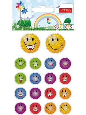 Ticon Tanex Gülen Yüz Sticker 2li STC-223 - 3 Adet