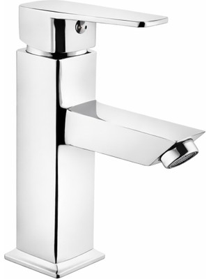 Robot Kare 3’lü Set Siyakh Robor Duş Seti Kare Sabit Lavabo Banyo Bataryası Krom Set