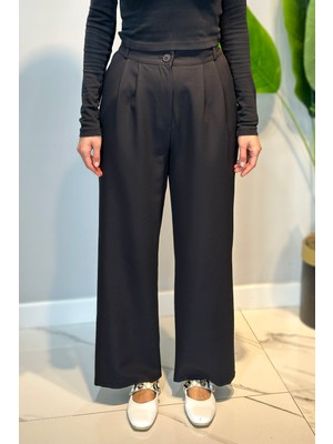 Lale Butik Palazzo Pantolon 01 Siyah