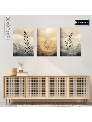 Akıllı Kağıt Statik Tutunma Özellikli Tablo - Poster Çiçek (Model- 43)
