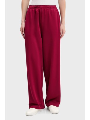 Tommy Jeans Relaxed Fit Logolu Yüksek Bel Pantolon Bayan Pantolon DW0DW22633 Vlc