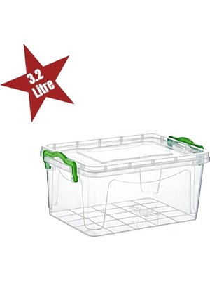 İsmiyle Al Şeffaf Saklama Kutusu 3.2 Litre