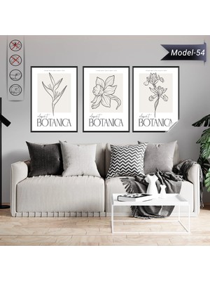 Akıllı Kağıt Statik Tutunma Özellikli Tablo - Poster Çiçek (Model- 54)