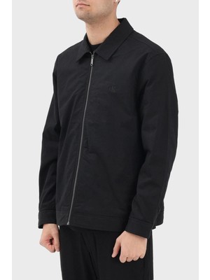 Calvin Klein Logolu Pamuklu Regular Fit Klasik Yaka Ceket LV04RE405GUB1 Erkek Ceket LV04RE405G Ub1