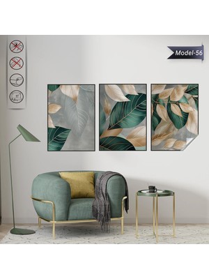 Akıllı Kağıt Statik Tutunma Özellikli Tablo - Poster Çiçek (Model- 56)