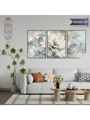 Akıllı Kağıt Statik Tutunma Özellikli Tablo - Poster Çiçek (Model- 39)