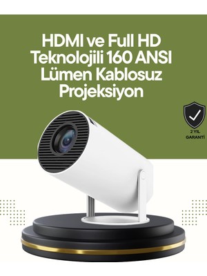 İsmiyle Al HDMI ve USB Girişli Uzun Ömürlü Ampullü Projeksiyon