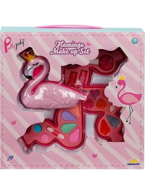 İSMİYLEAL Ismiyl 2599 Flamingo Şekilli 3 Katlı Makyaj Güzellik Seti 255669