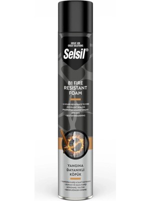 MegaSepet Mey Ithalat® Selsil B1 Yangına Dayanıklı Köpük 750 ml