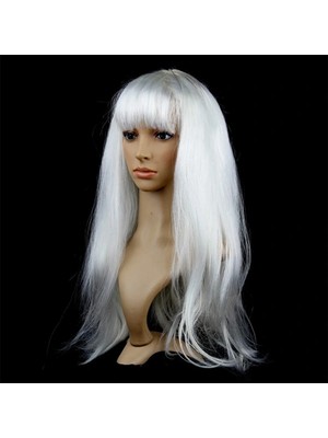 İsmiyle Al Beyaz Renk Peruk Saç