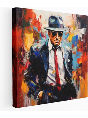 Popcas  Baba Kanvas Tablo - Soyut Ifadeci Sanat - Baba Kanvas Duvar Sanatı