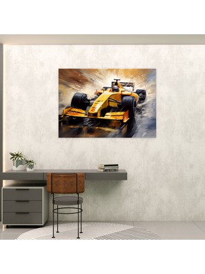 Popcas  Formula 1 Duvar Sanatı - Kanvas Tablo Duvar Sanatı