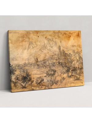 Popcas  Rönesans Duvar Sanatı - Leonardo Da Vinci Duvar Dekorasyonu Ev Dekorasyonu Kanvas Tablo