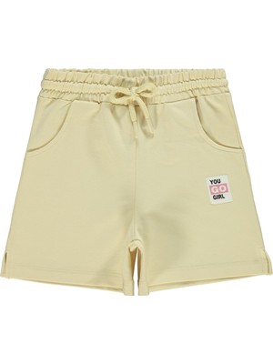 Civil Girls Basic 6-9 Yaş Şort - Sarı 7-8 Yaş