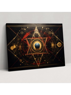Popcas  Illuminati Kanvas Tablo - Duvar Sanatı Duvar Dekorasyonu
