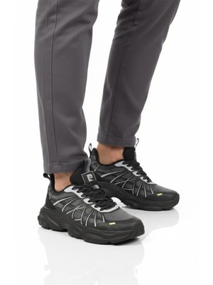 Pierre Cardin Siyah Hafızalı Taban Hafif Esnek Bağcıklı Erkek Spor Ayakkabı PCI-11599 M
