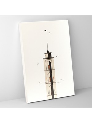 Popcas  Galata Kulesi Duvar Sanatı - Kanvas Tablo
