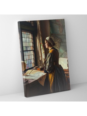 Popcas  Johannes Vermeer Tablo Sanatı - Ev Dekorasyonu Için Kanvas Tablo