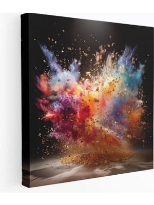Popcas  Parıldayan Glitter Patlaması Duvar Sanatı - Glitter ve Işıltıyla Kanvas Tablo - Duvar Dekorasyonu Baskı Teknikleri