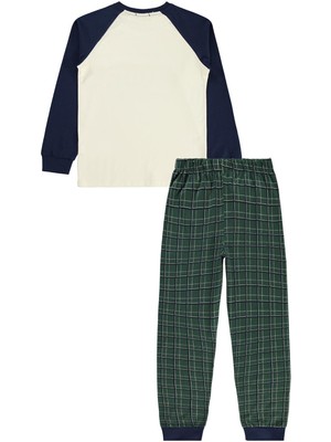 Civil Boys Mode Baskılı 10-13 Yaş Pijama Takımı - Lacivert 11-12 Yaş