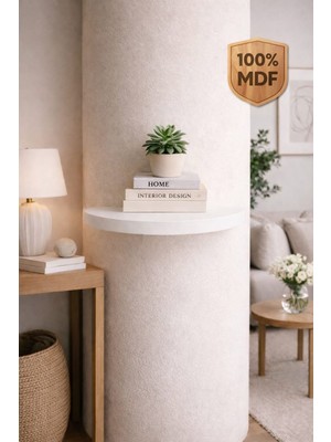 Mobilyacın Ay Yarım Daire Duvar Rafı