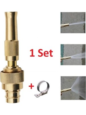 İsmiyle Al Ayarlanabılır Basınçlı Hortum Başlığı Gold