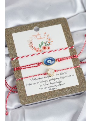 Mç Plus Marteniçka Bileklik 3'lü Yonca ve Nazarlı Model