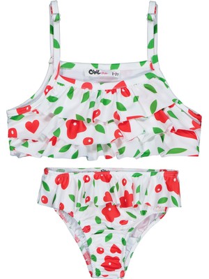 Civil Girls Kız Çocuk Mayo 2-12 Yaş  - Ekru 2-3 Yaş