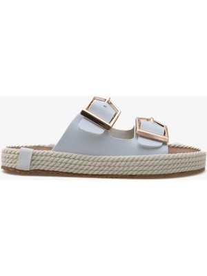 Halsal Kadın Terlik - Beyaz