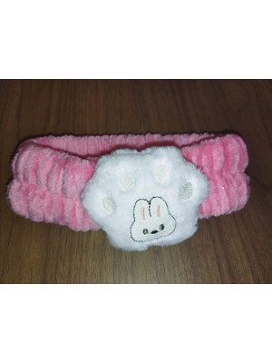 TrendyChic Pati Detaylı Süper Soft Spa Yüz Yıkama Elastik Saç Bandı Makyaj Saç Bandı