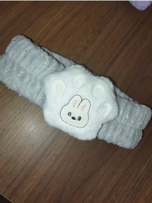 TrendyChic Pati Detaylı Süper Soft Spa Yüz Yıkama Elastik Saç Bandı Makyaj Saç Bandı