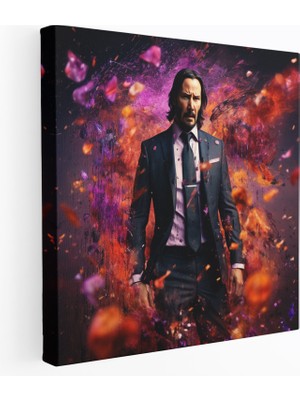 Popcas  John Wick Kanvas Tablo - Gerçeküstü Rüya Manzarası - Soyut Unsurlar Duvar Dekorasyonu Kanvas Duvar Sanatı